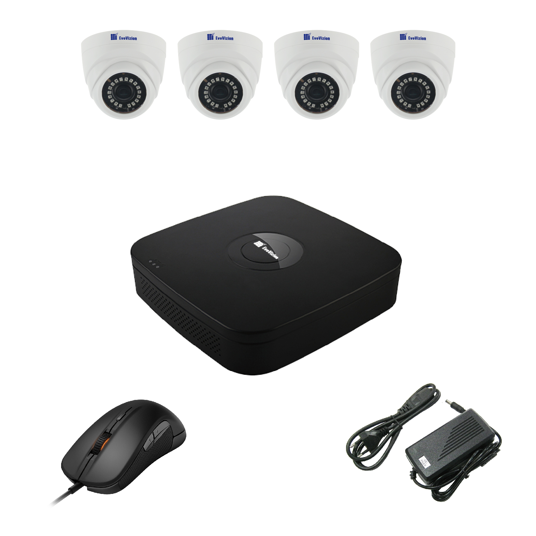 Комплект видеонаблюдения EvoVizion 4DOME-240-LITE