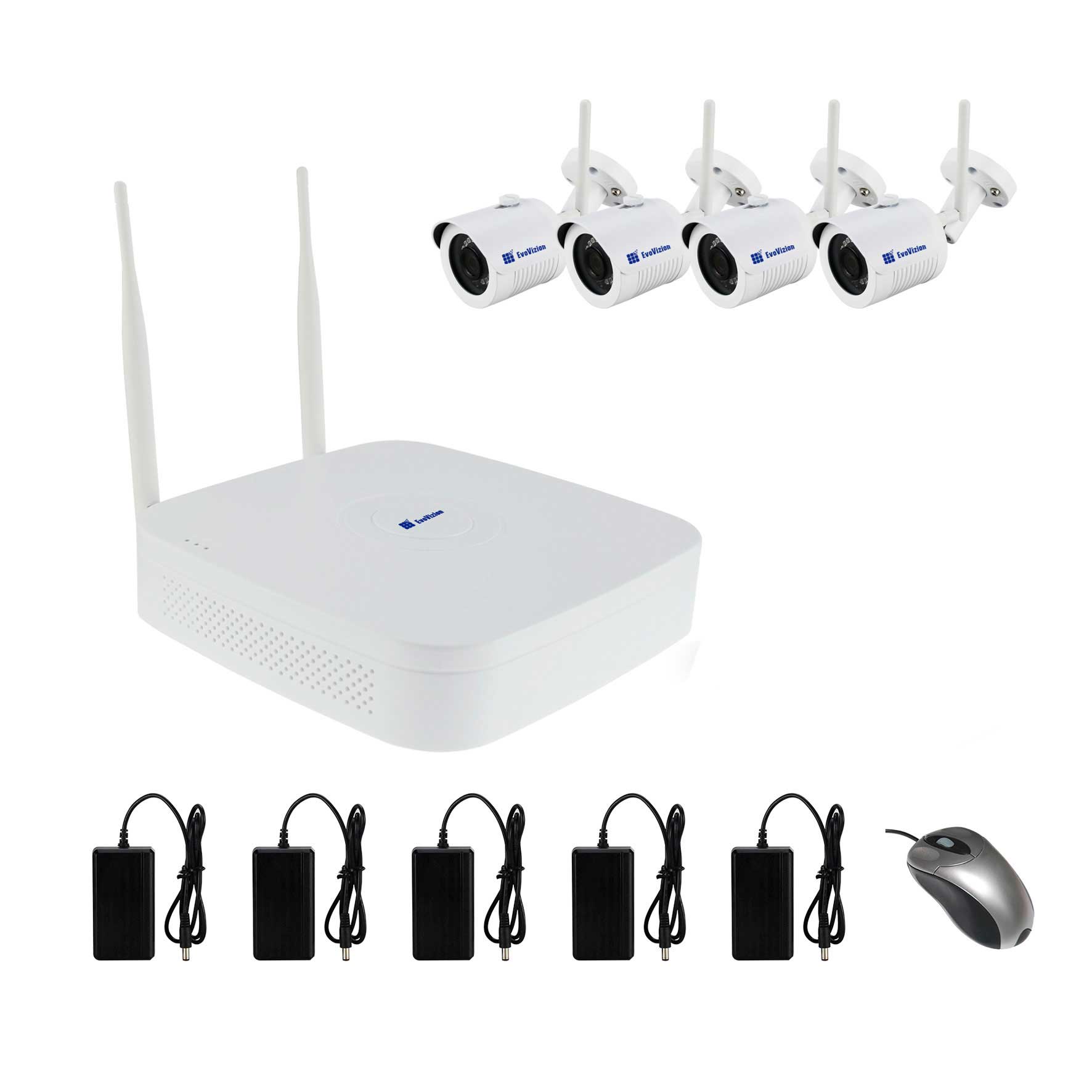 Wi-Fi Full HD Комплект видеонаблюдения EvoVizion Wi-Fi-4240