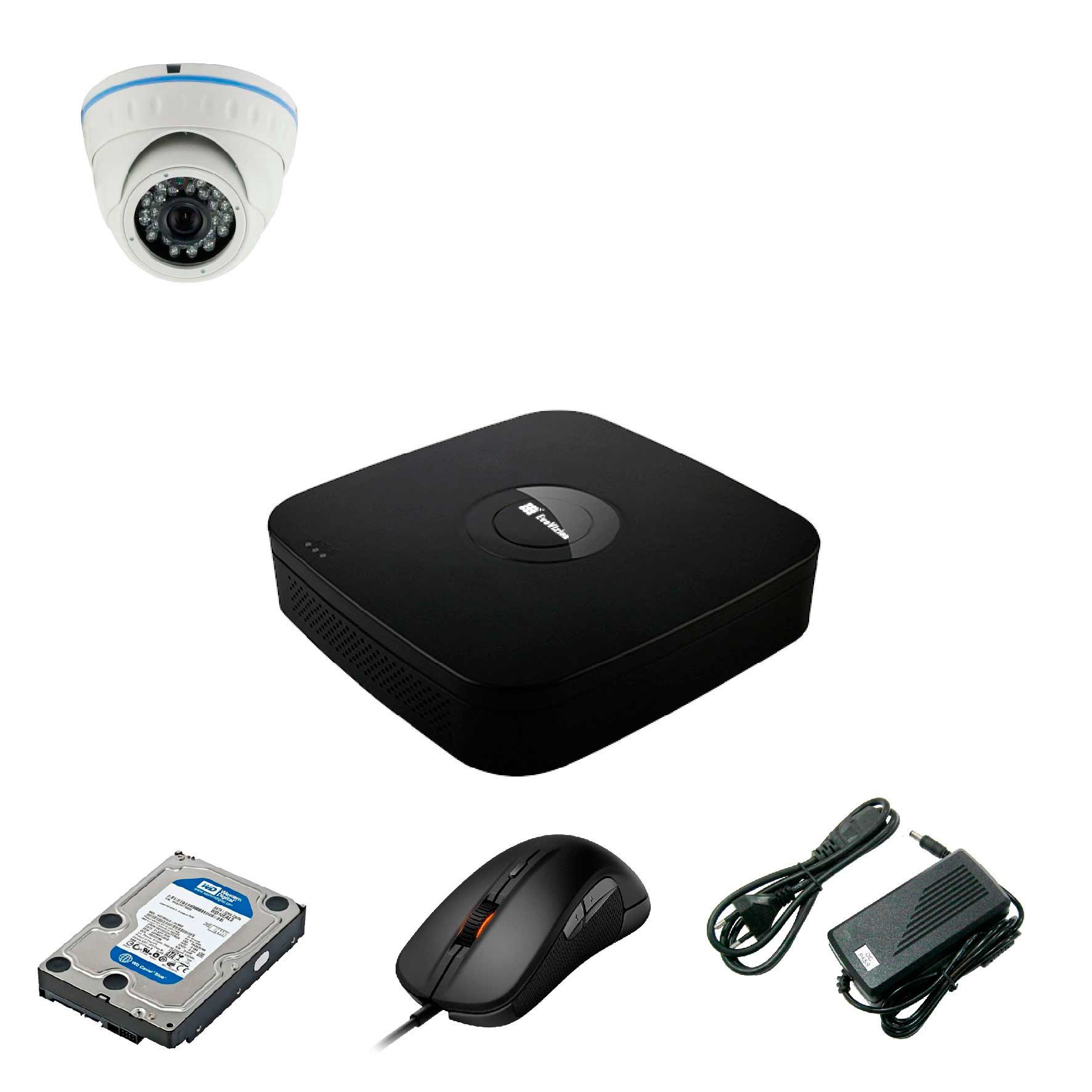 Комплект видеонаблюдения EvoVizion 1DOME-M-130 + HDD 1 Тб